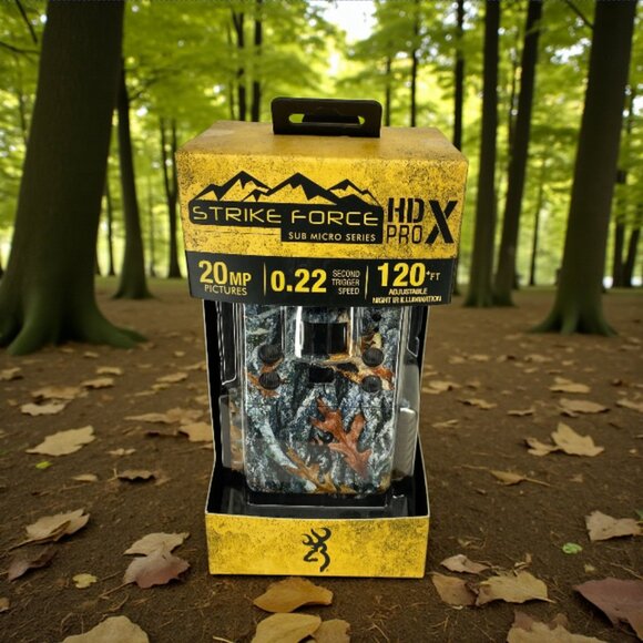 BROWNING TRAIL CAMERAS -- Strike Force HD Pro X, Color Screen, Adjustable Speed - Picture 1 of 7